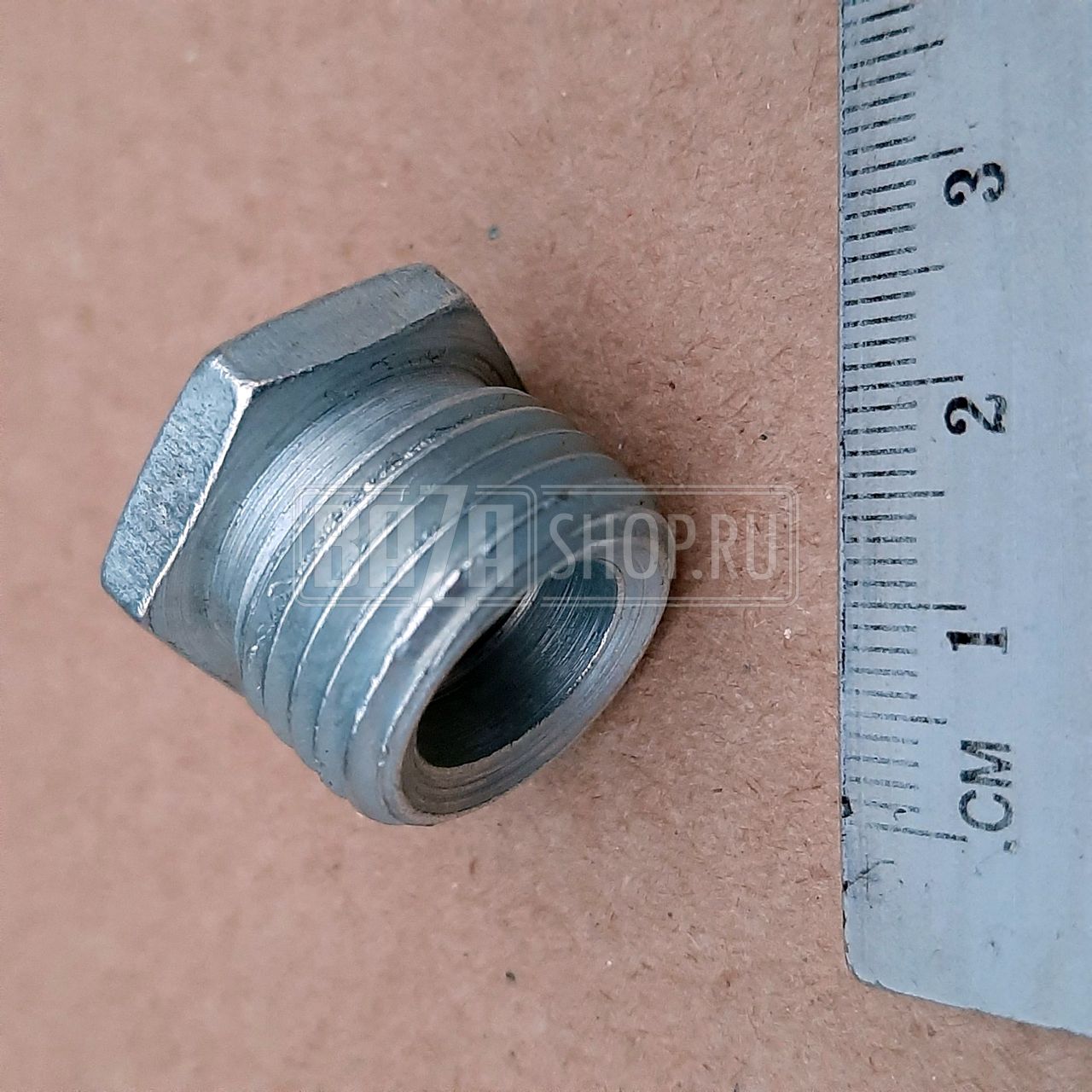 Штуцер  крана блока   УАЗ, ГАЗель дв.УМЗ (переходный 12х1,25, D12/d20х12) "УМЗ" / 417-1002199-01 (20-1002199)