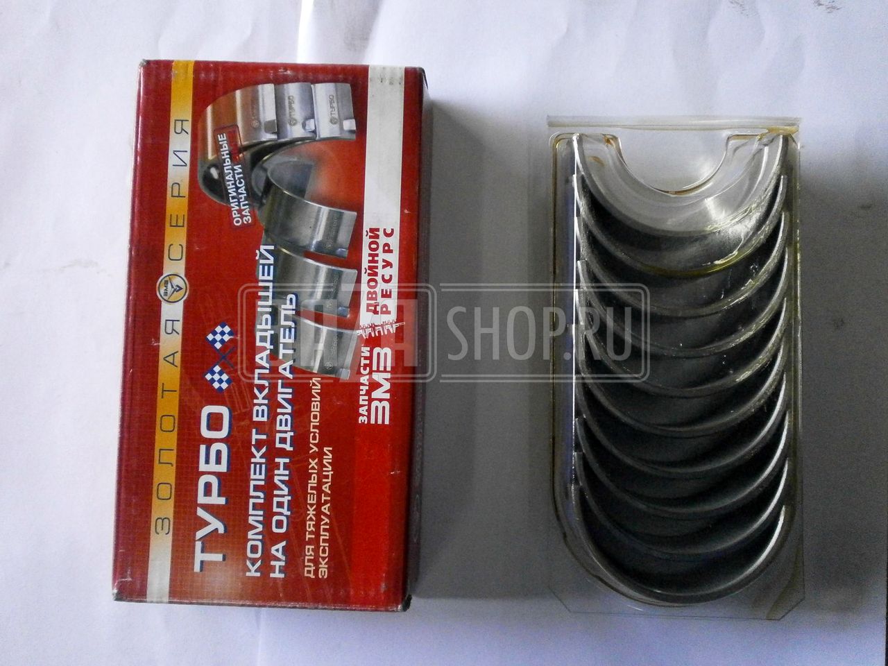 Вкладыши  коренные 0,75  405, 406, 409, 514 дв. ГАЗ, УАЗ ХАНТЕР, ПАТРИОТ (ЗМЗ-Дайдо) / 406.1000102-22 (аналог 4054.1000102-22)