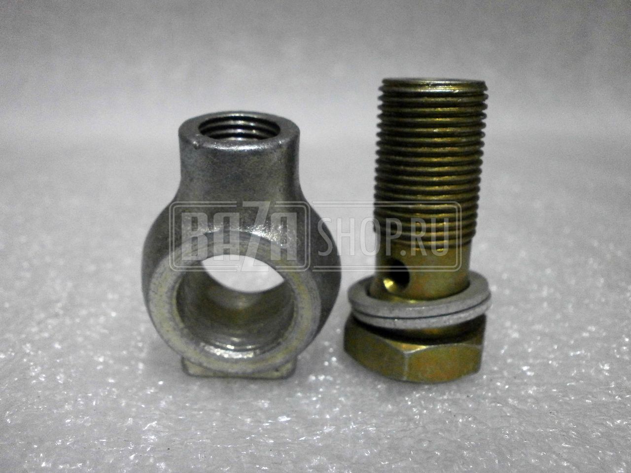 Штуцер  крана масляного радиатора  УАЗ (ММ-358/ММ-111Д) ст.обр. d18х1,5х30 / D12х1,25х30, В СБОРЕ / 417-1002181 В СБОРЕ