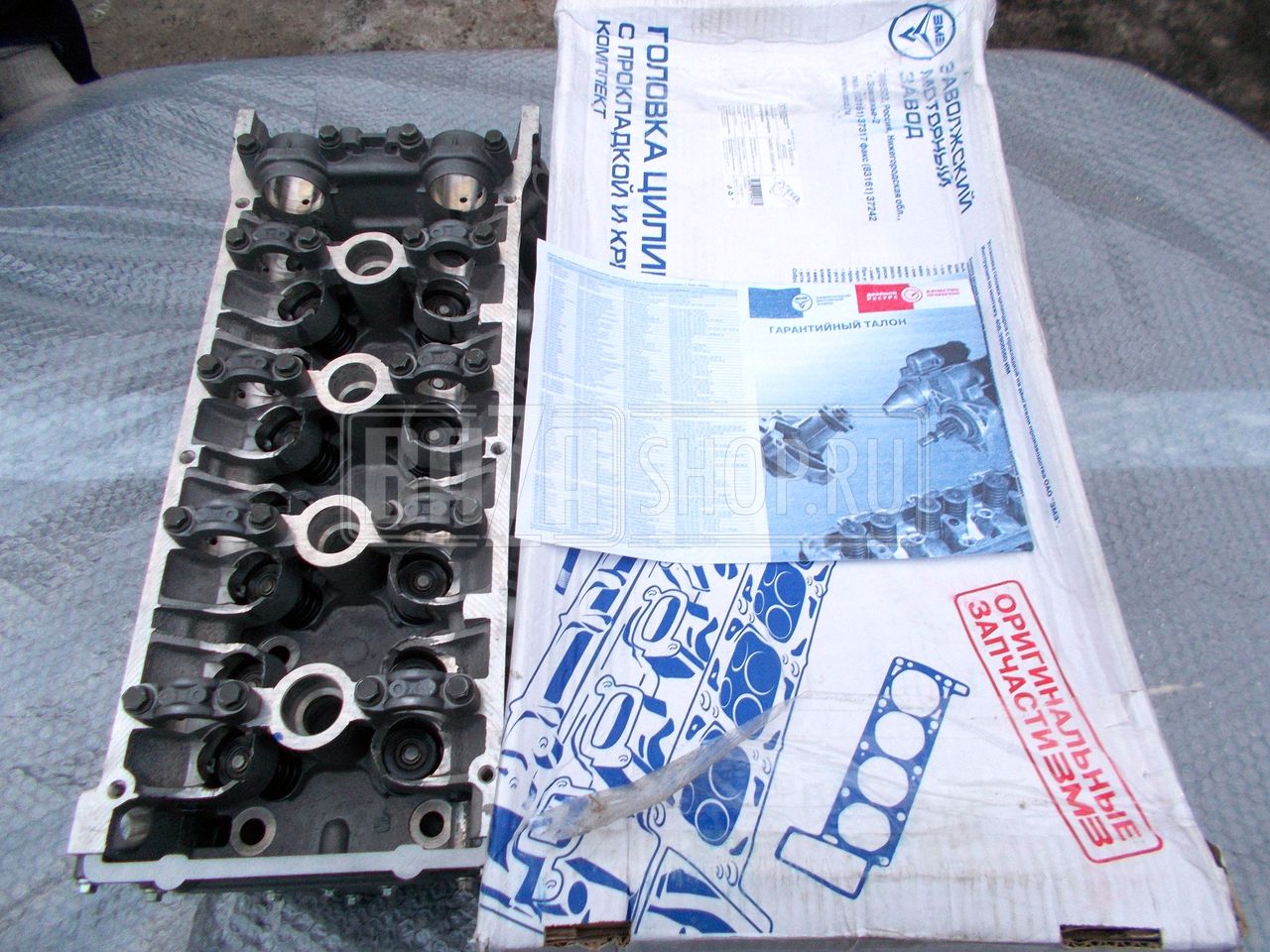 Головка  блока в сб.  УАЗ 409, ГАЗ 4052, 40522 дв. (Евро-2/-0) ПЯТИОПОРНАЯ "ЗМЗ" / 406.1003007-40 (406.1003007-90, "ЗМЗ")