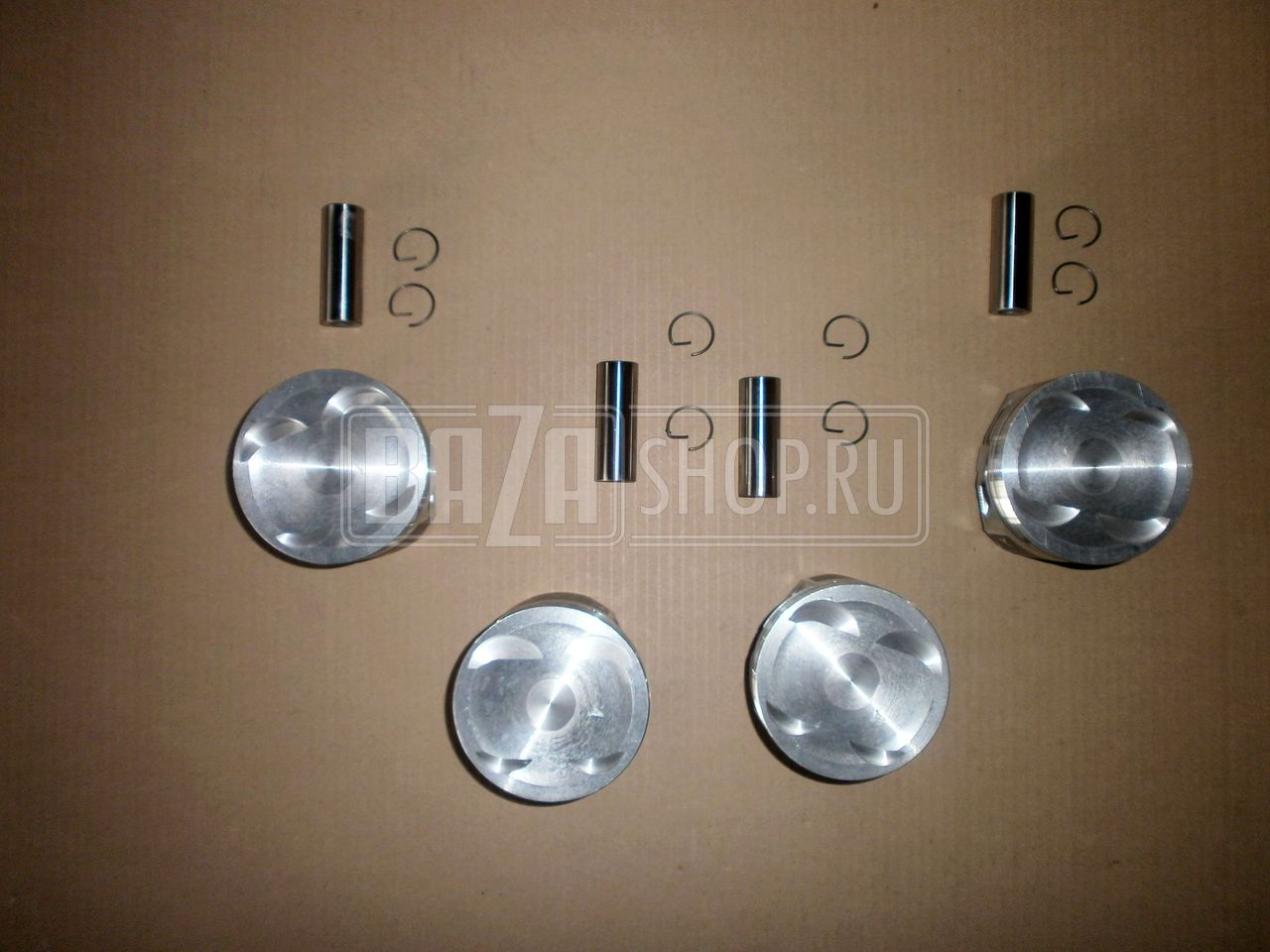 Группа поршневая дв.405 96,0 ГАЗ "ЗМЗ" с пальцами БЕЗ КОЛЕЦ (ГРУППА Б/В) (в уп.) / 405.1004014-01-АР/02 (ГРУППА В/Б)