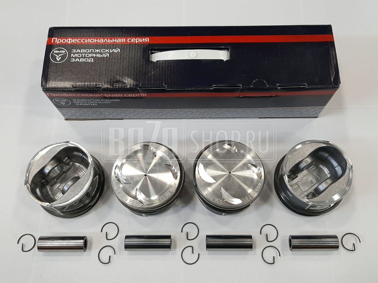 Группа поршневая дв.405 95,5 ГАЗ "ЗМЗ" ПРОФЕССИОНАЛЬНАЯ с пальцами и кольцами Евро-3 (ГРУППА Д/E) / 405.1004018-102-05 (ГРУППА Е/Д) (925352) УЗКИЕ КОЛЬЦА ЕВРО-3