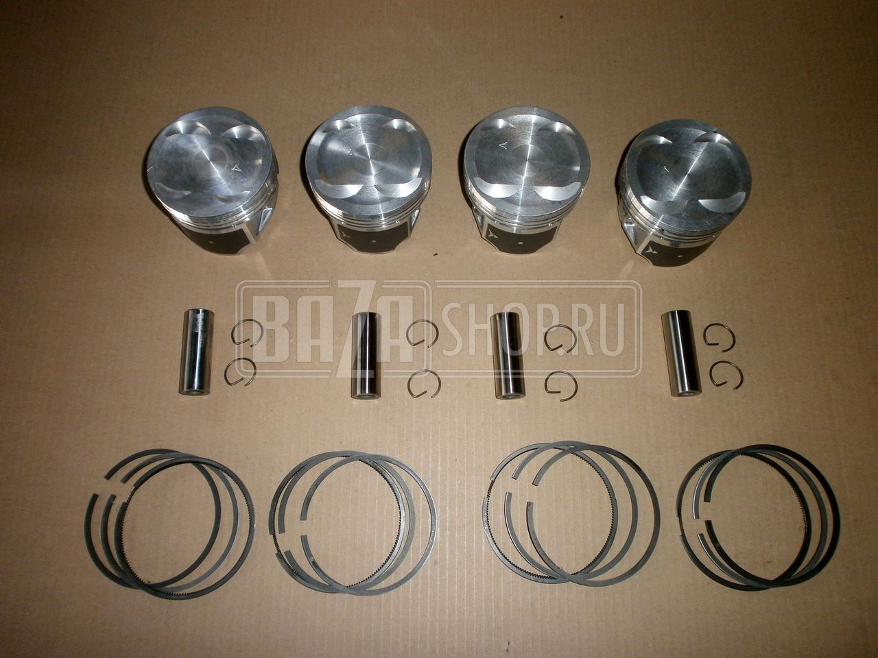 Группа поршневая дв.405 96,0 ГАЗ "ЗМЗ" ПРОФЕССИОНАЛЬНАЯ с пальцами и кольцами (ГРУППА Д/E) (в уп.) / 405.1004018-102-АР/05 (ГРУППА Е/Д) (925357)