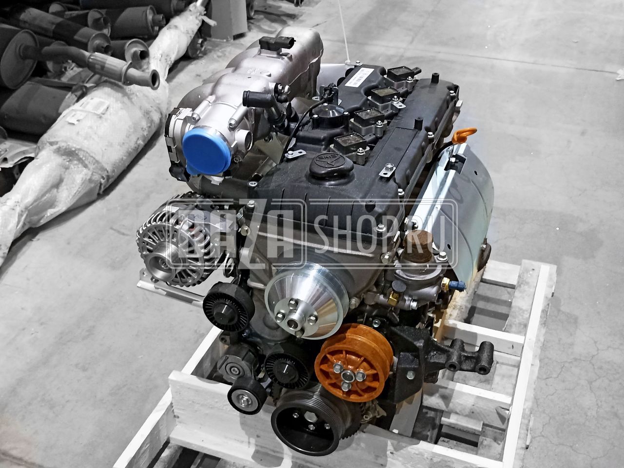 Двигатель  ЗМЗ-40906 АИ-92 УАЗ ПАТРИОТ, Евро-5/Евро-4 (под кондиционер SANDEN, 1-горловой коллектор / 40906.1000400-10