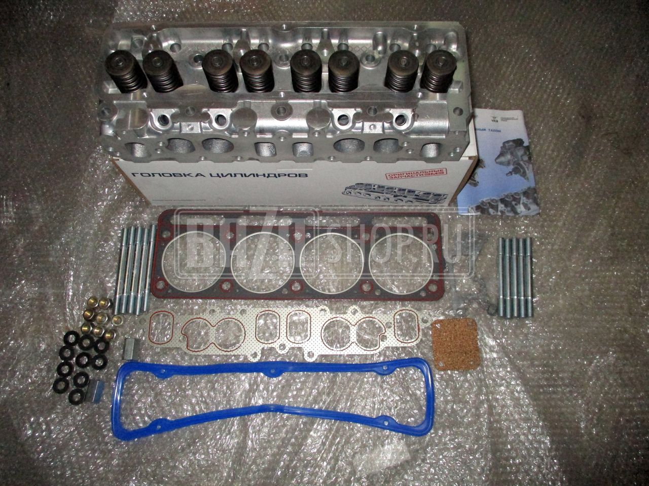 Головка  блока в сб. ГАЗель Бизнес дв.4216-41,-70,71,72 Евро-3/-4, с крепеж."ЗМЗ" УВЕЛИЧЕННЫЙ РЕСУРС / 4216.1003001-30 (-33) "ЗМЗ" (аналог ВОЛЖ.МОТОР.) с креп. и прокладками
