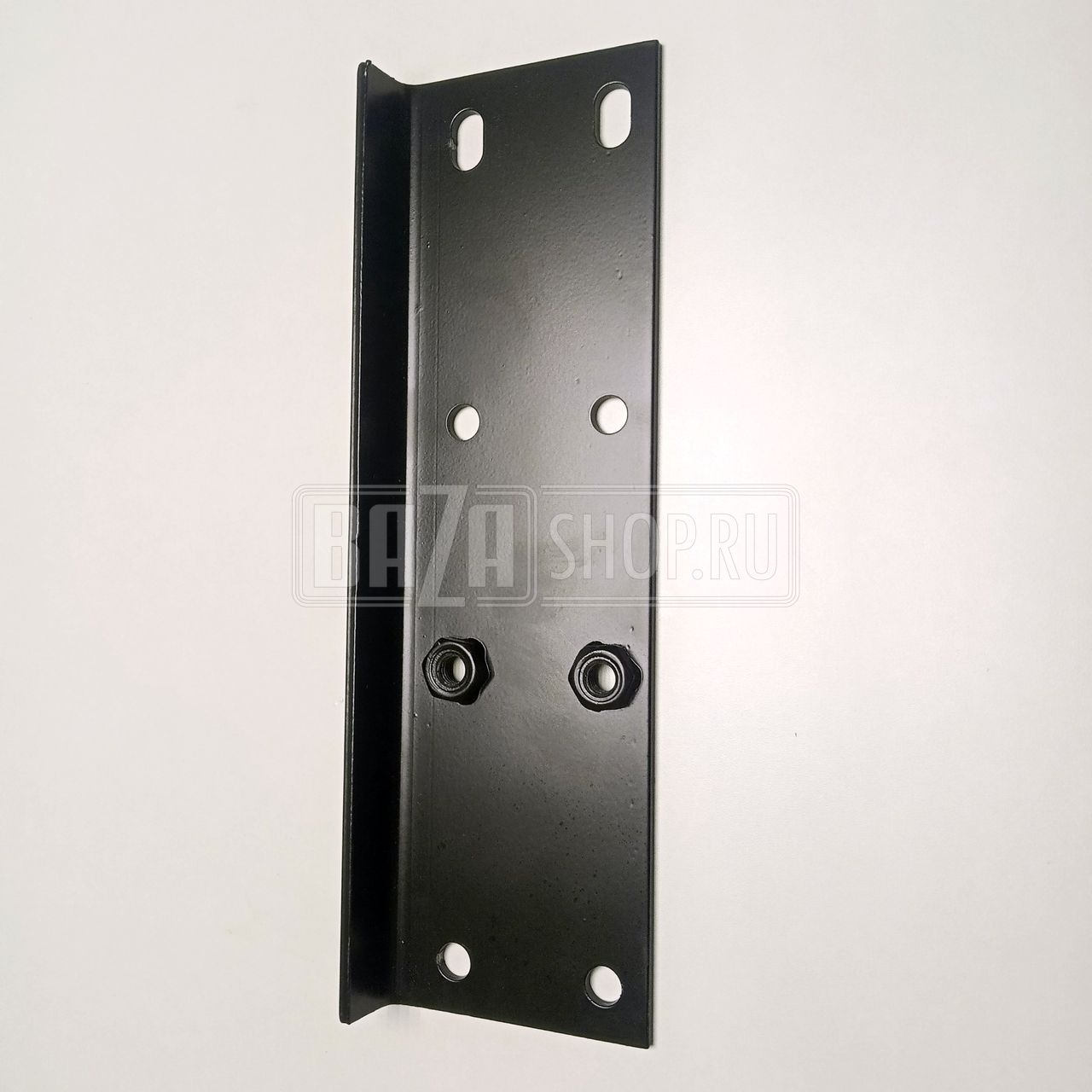 Пластина  ограничителя хода передней подушки двигателя  УАЗ 452 (409 дв.) ЛЕВАЯ, с гайками / 220695-1001055