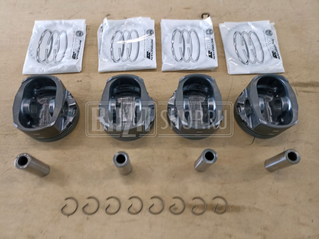 Группа поршневая дв.409 96,5 УАЗ "Эксперт" (Кострома) с пальцами и кольцами (ГРУППА А) / 409.1004018-БР (ГРУППА А)