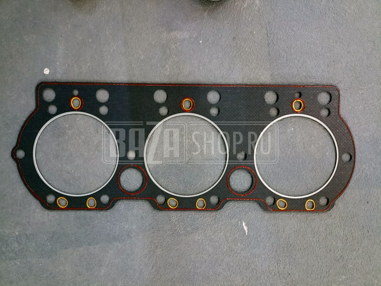 ПГБ  (прокладка головки блока) дв.ЯМЗ-236 нового образца с герметиком "МОТОРДЕТАЛЬ" (Кострома) / 236-1003210-В5