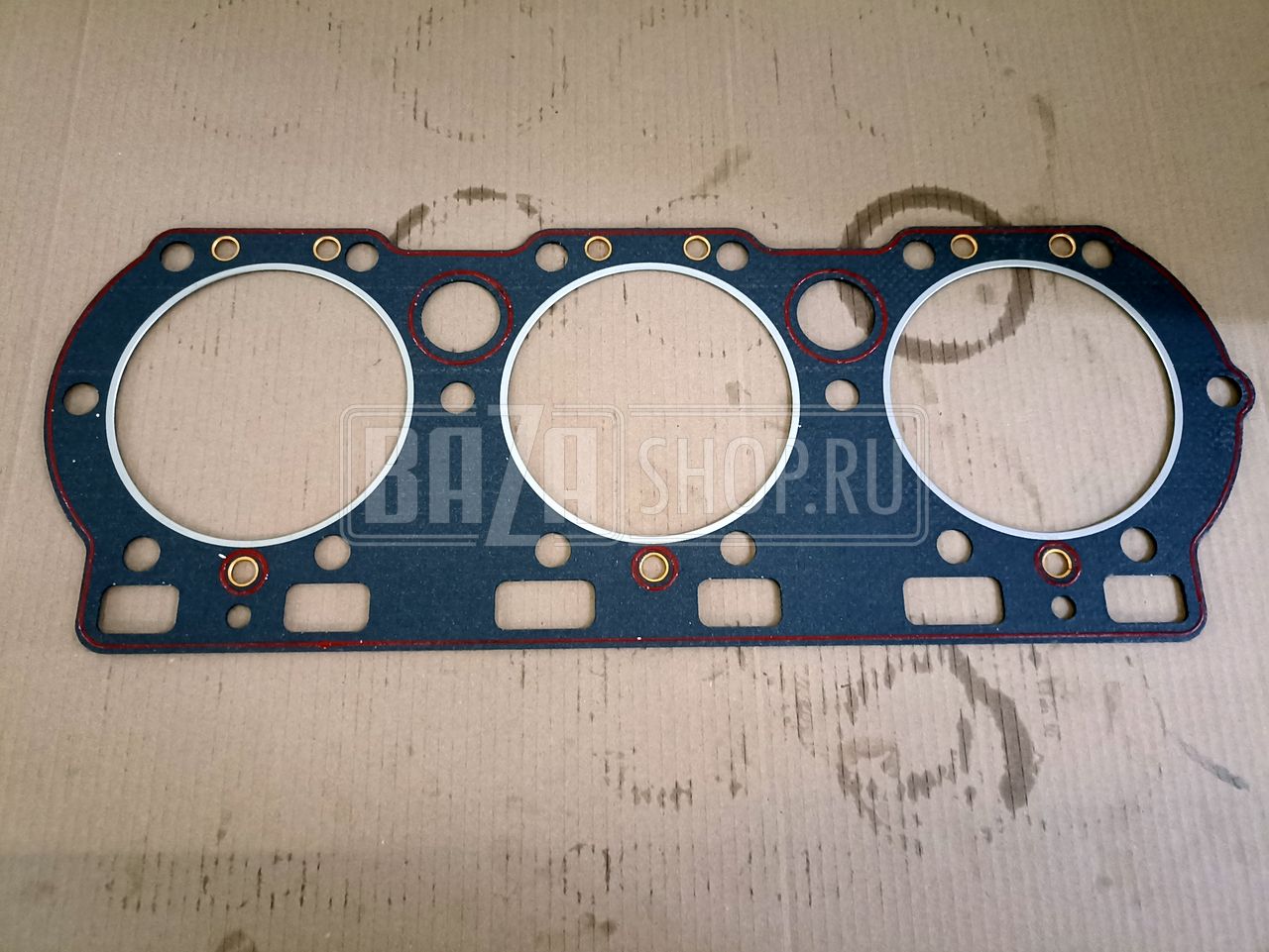 ПГБ  (прокладка головки блока) дв.ЯМЗ-236 ст.обр. с герметиком "МОТОРДЕТАЛЬ" (Кострома) / 236-1003210-В2
