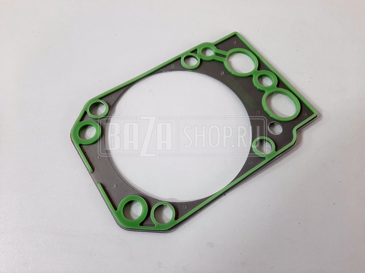 ПГБ  (прокладка головки блока) дв.КАМАЗ-740 Евро-3 нов.обр. (безвтул.) МЕТАЛЛ, силикон (Балаково) / 740.30-1003213 (зелёный силикон)