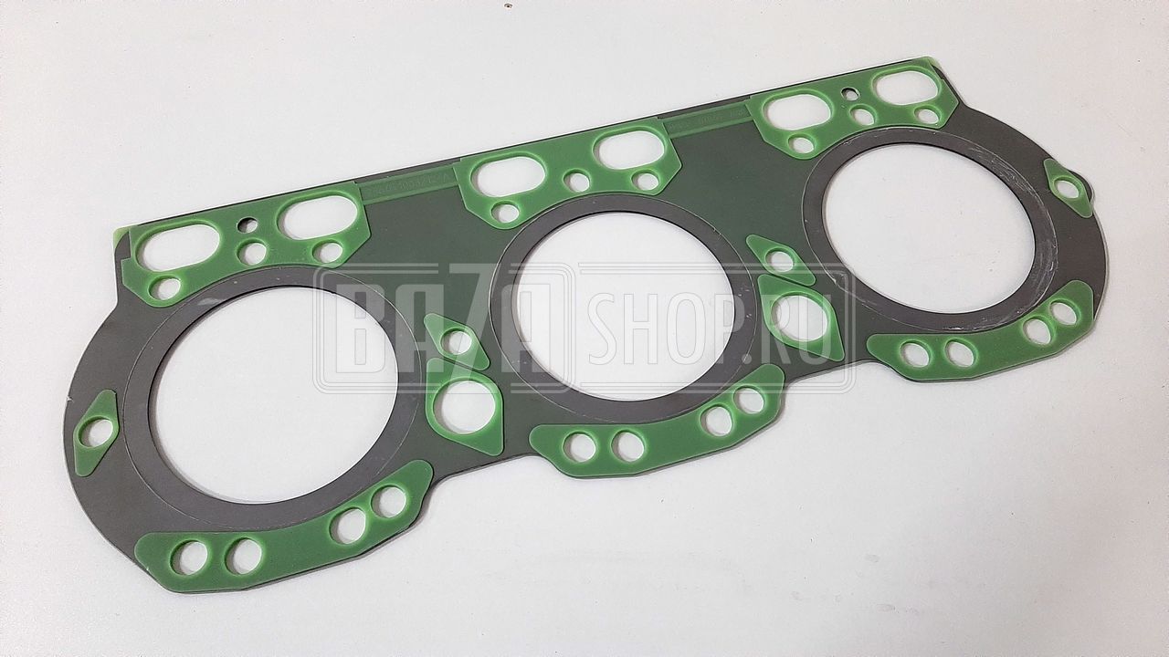 ПГБ  (прокладка головки блока) дв.ЯМЗ-236 нового образца МЕТАЛЛ, зелёный силикон (Балаково) / 236Д-1003212-А