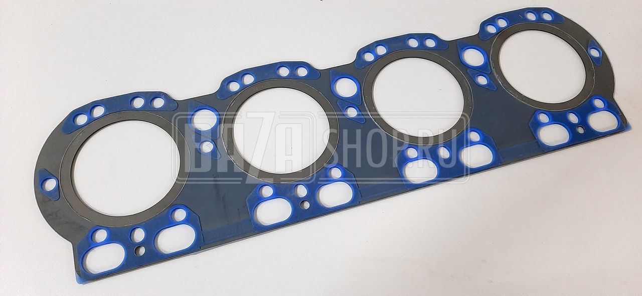 ПГБ  (прокладка головки блока) дв.ЯМЗ-238 нового образца МЕТАЛЛ, синий силикон (Балаково) / 238Д-1003212-А_синяя