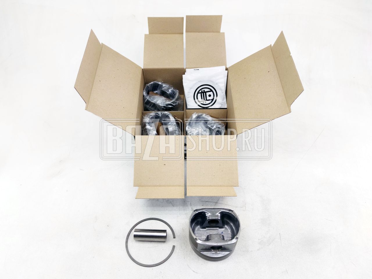 Группа поршневая дв.409051, 409052 96,0 УАЗ ПРОФИ "МОТОРДЕТАЛЬ" с пальцами и кольцами (ГРУППА А) / 409051.1004018-АР_"A"