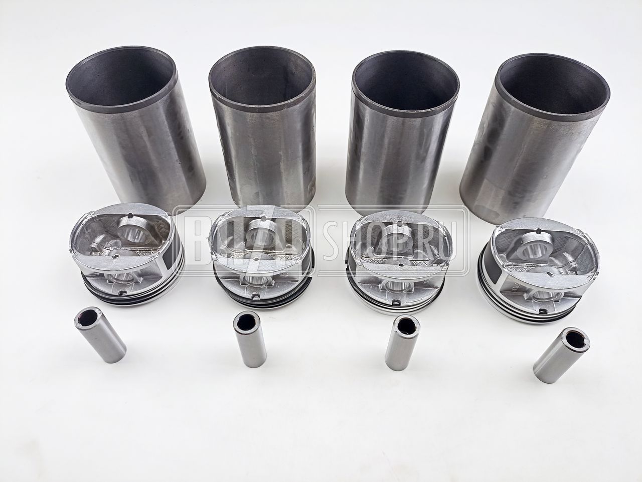 Группа поршневая дв.40904 95,5 Евро-3 УАЗ "БЭЙД" с ремонтными гильзами, с пальцами, кольцами / 40904-1004018-10 (40904-1000105)("БЭЙД", с гильзами)