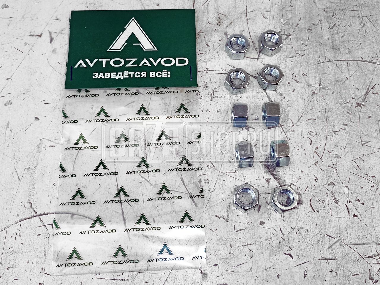 Гайка  М11х1, h = 11, под ключ 17 (ГБЦ дв.УМЗ-417,-421  УАЗ 452, 469, 3160) К-КТ 10 ШТ. "AVTOZAVOD" / 417.1003095 (292798-П29) К-КТ 10 шт./"КРАСНАЯ ЭТНА"