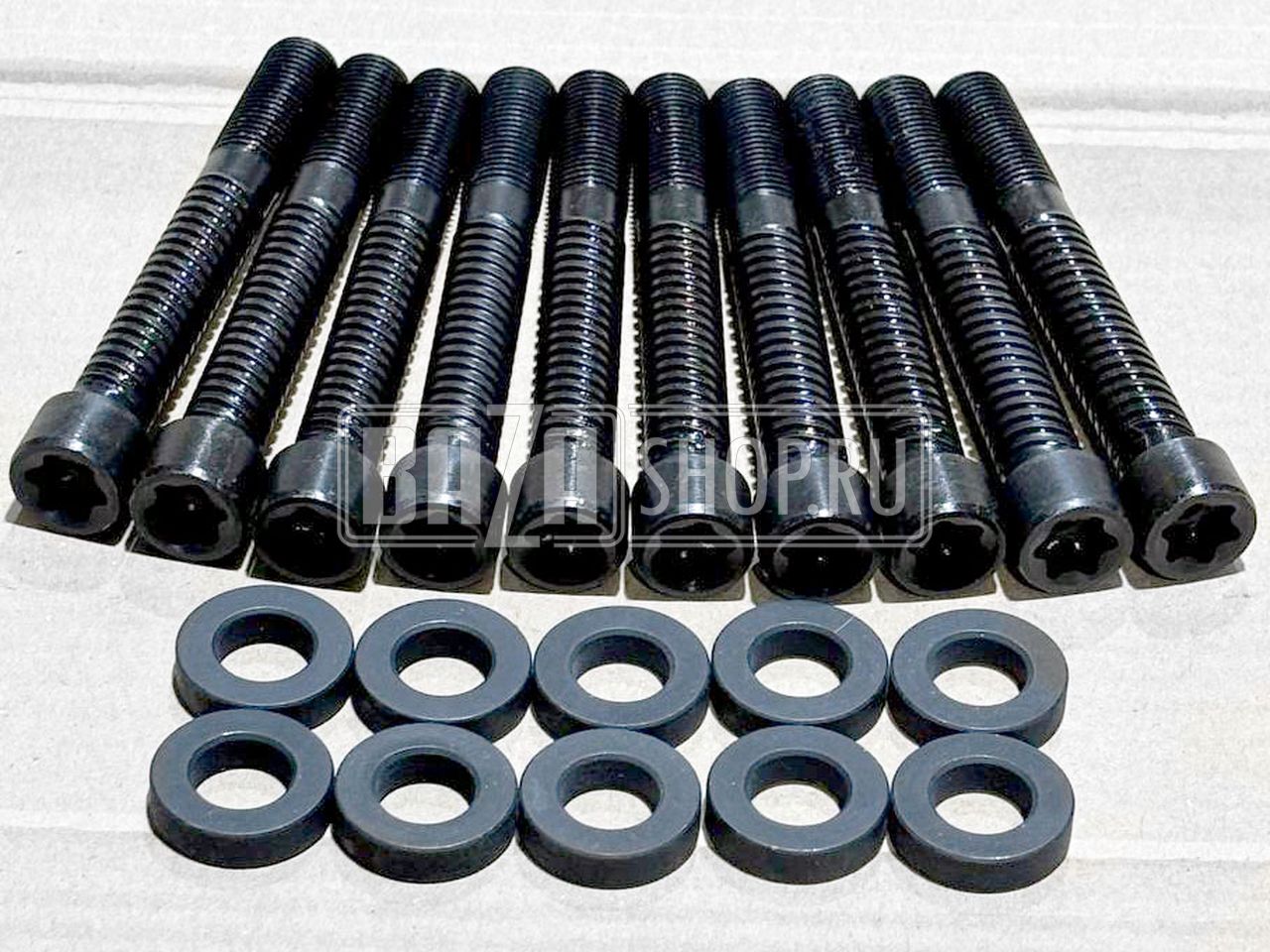 Комплект крепежа головки блока УАЗ 409, ГАЗ 405 дв. ЕВРО-2 (болты, шайбы) / 406.3906575