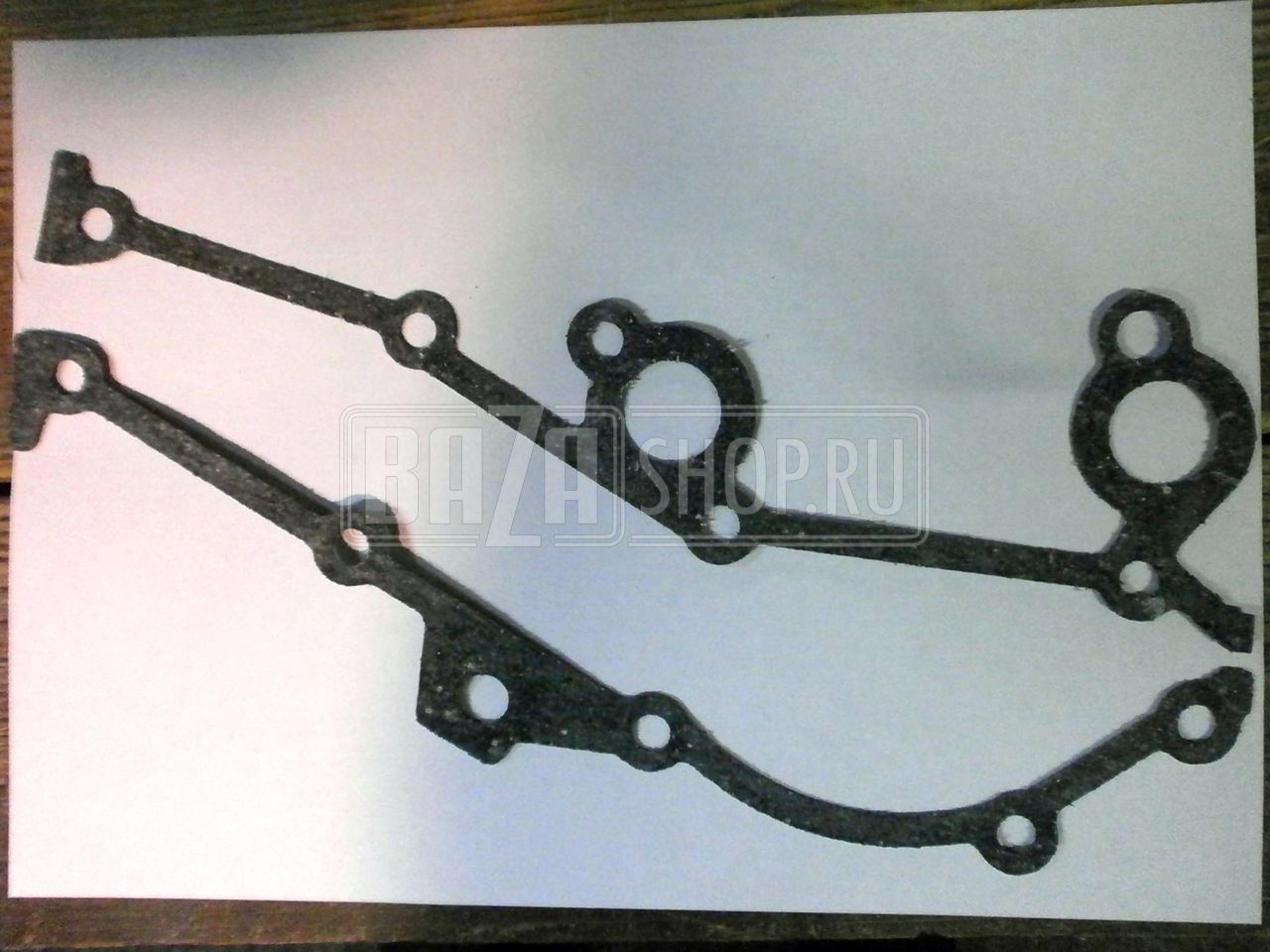 Прокладка  крышки  цепи УАЗ дв.409, 514, 40904, ГАЗ дв.406 (2 ШТ.: левая + правая) ЗМЗ (паронит) / 406.1002067/68