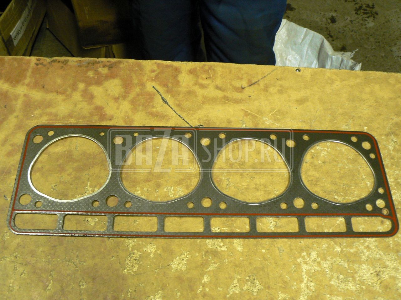 ПГБ  (прокладка головки блока) дв.ЗМЗ 402,4021,4025,4026 ГАЗ с герметиком (КРУГЛ. ОТВЕР.) "БЦМ" / 4021.1003020-02_С_ГЕРМЕТИКОМ_БЦМ
