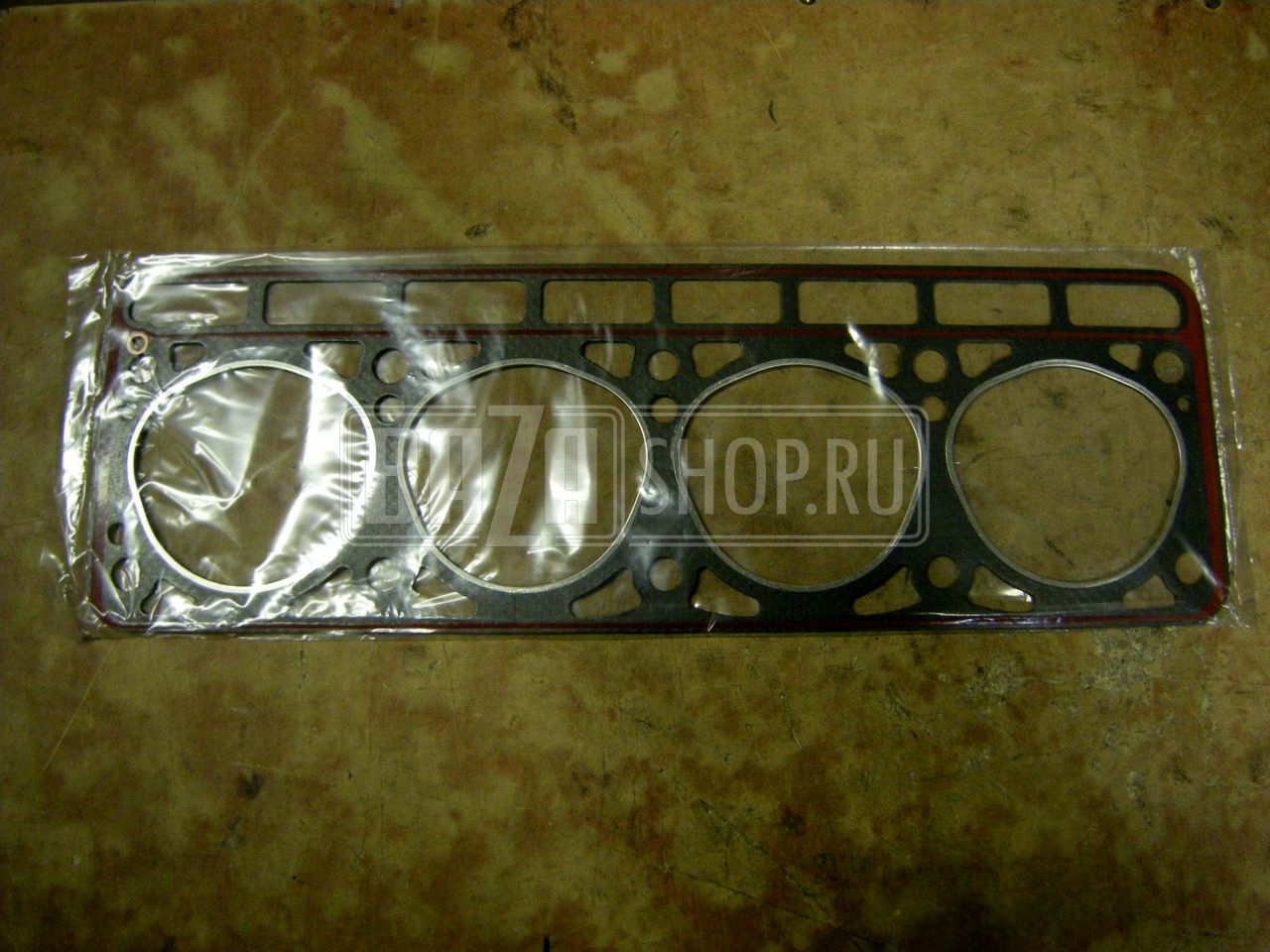 ПГБ  (прокладка головки блока) дв.ЗМЗ 402 ГАЗ 2401 с герметиком (треугол. отверст.) "БЦМ" / 24.1003020 (402-1003020-02)_БЦМ